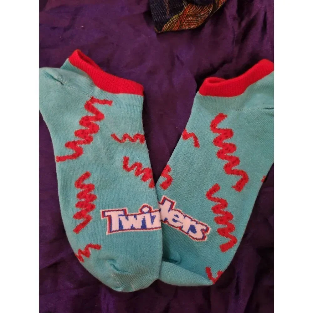 Colorful twizzlers Patterned ankle Socks